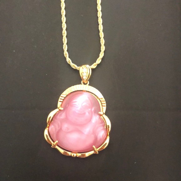 Jewelry Buddha Necklace On Gold Rope Chain Poshmark